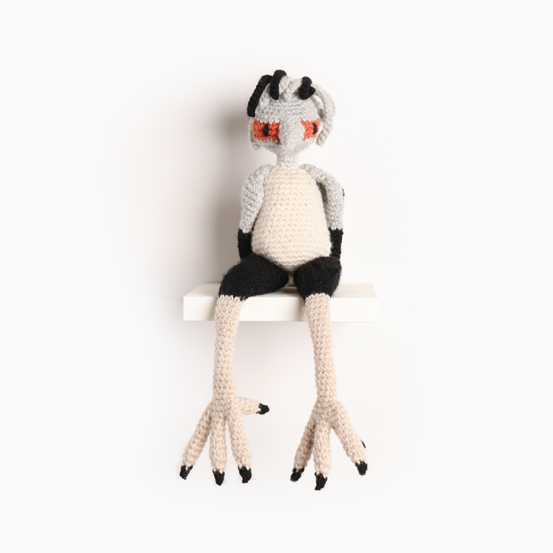 secretary bird crochet amigurumi project pattern kerry lord Edward's menagerie